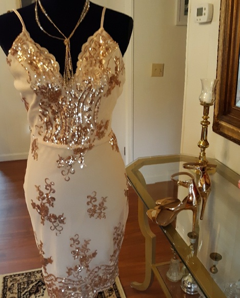 Dresses & Skirts - 🌟Stunning Rose Gold Cocktail dress